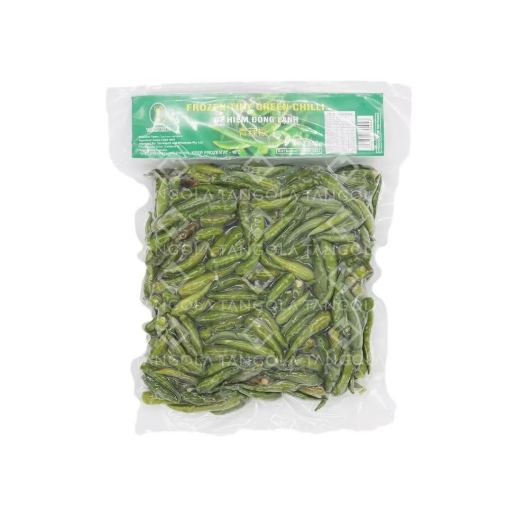 CHILLI FROZEN GREEN O888 500g x 20pk/ctn