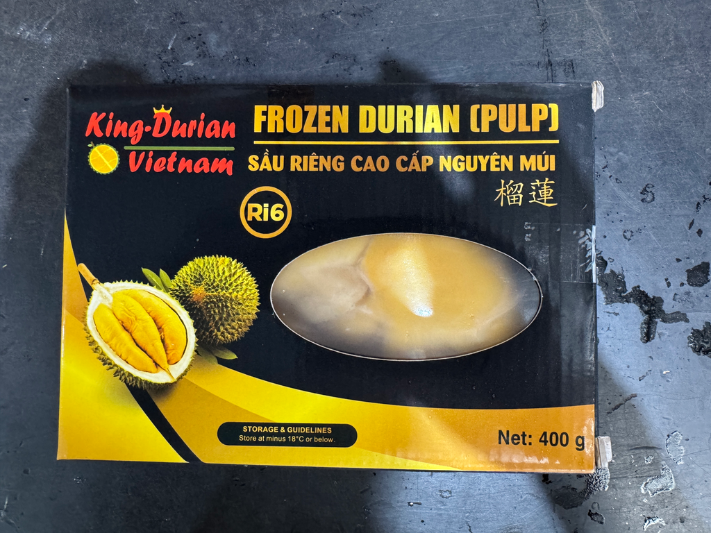 DURIAN Ri6 PULP AWS 400g x 20pk/ctn