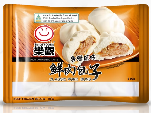 SMILE CLASSIC PORK BUN 310g x 13pk/ctn