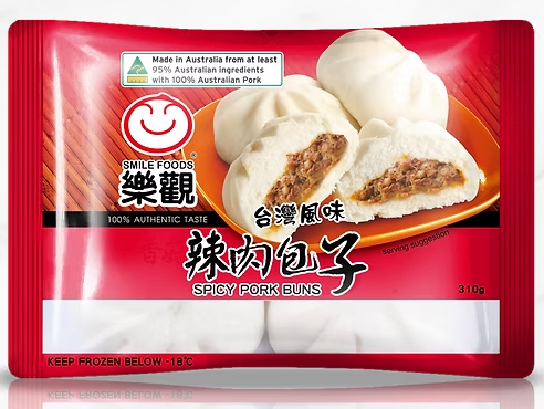 SMILE SPICY PORK BUN 310g x 13pk/ctn