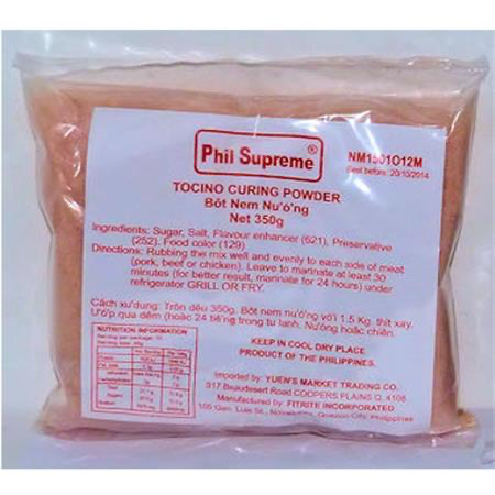 CURING POWDER TOCINO PHL/SUP 350gX30pk/CTN