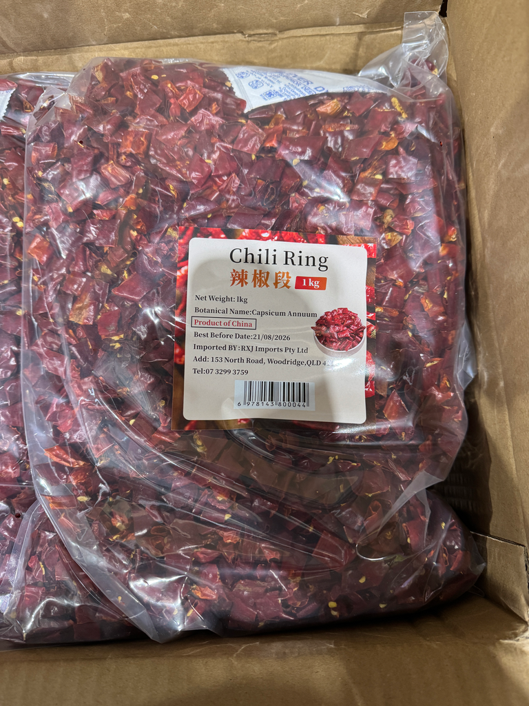 DSH DRIED CHILLI RING辣椒段1kg x 10pk/ctn