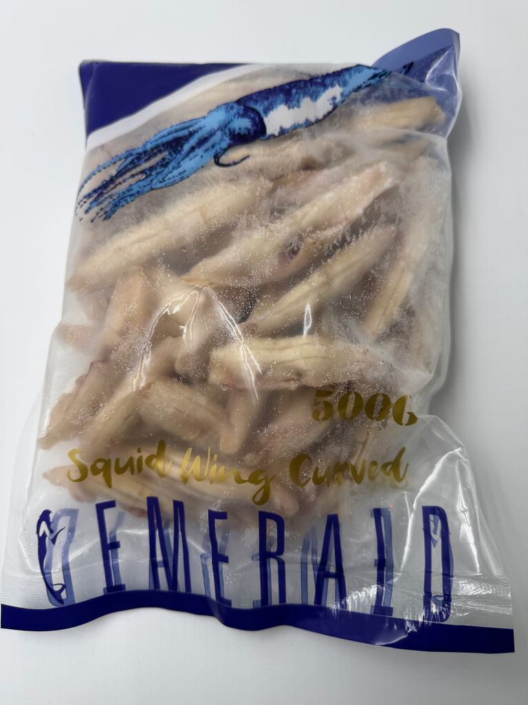 SQUID WINGS CURVED EMERALD 500g x 20pk/ctn
