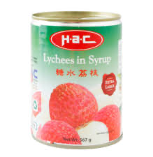 [DRHLIS567] HAC LYCHEE IN SYRUP 567g x 12/ctn