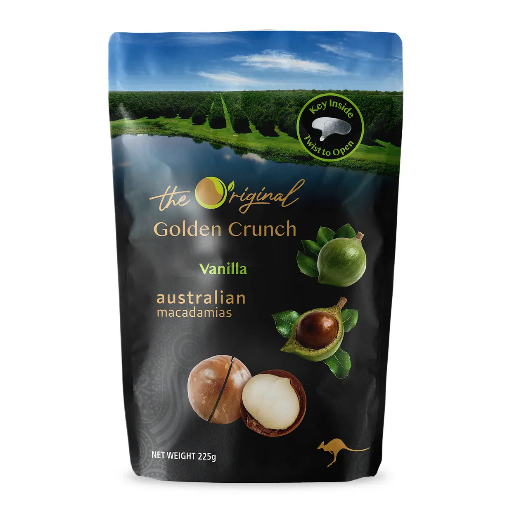 [MACN225] MACADAMIA NUTS VANILLA 225g x 20pk/ctn