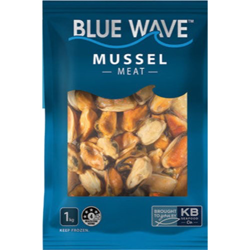 [MUSSELMBW(I)] MUSSEL MEAT CHILEAN B/WAVE 1kg x 8pk/ctn