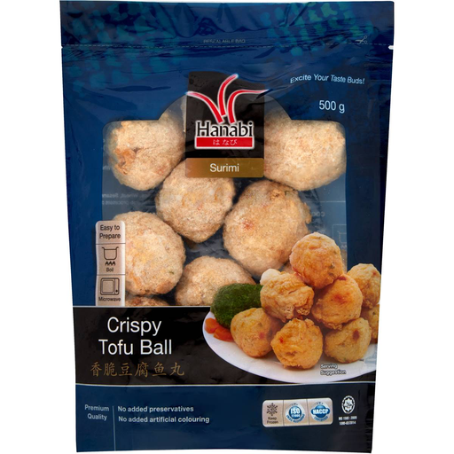 [RCTB5(I)] CRISPY TOFU BALL P/ESSEN 500g x 12pk/ctn