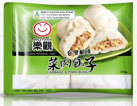 [SMICAPB] SMILE CABBAGE AND PORK BUN 310g x 13pk/ctn