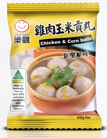 [SMICHB] SMILE CHICKEN BALLS 430g x 15pk/ctn