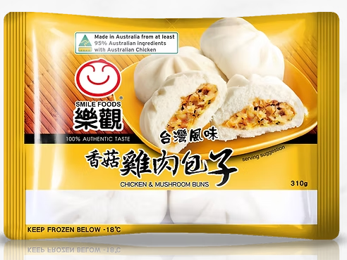 [SMICHMB] SMILE CHICKEN MUSHROOM BUN 310g x 13pk/ctn