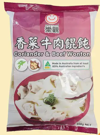 [SMICOBW] SMILE CORIANDER AND BEEF WONTON 350g x 12pk/ctn