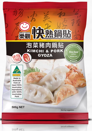 [SMIKCPG] SMILE KIMCHI AND PORK GYOZA 500g x 12pk/ctn