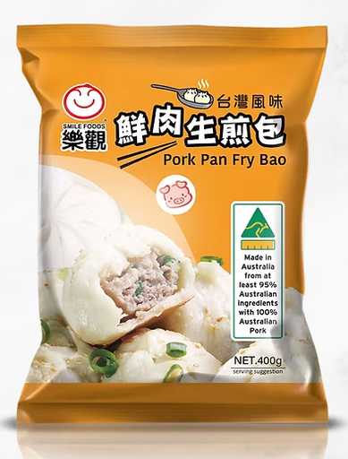 [SMIPPFB] SMILE PORK PAN-FRY BAO 400g x 12pk/ctn