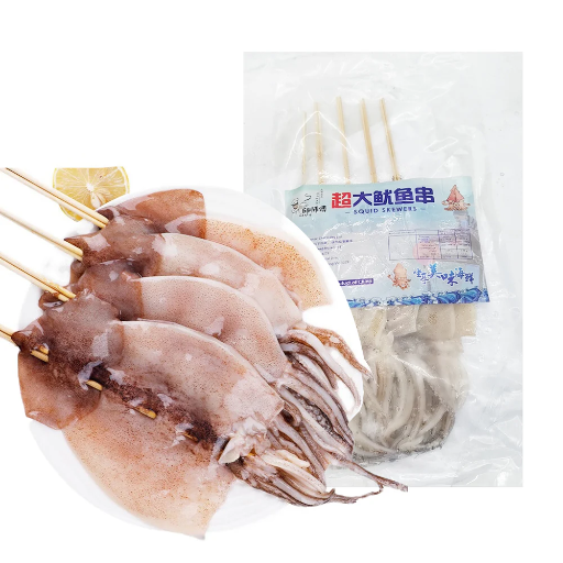 [SQSKEW(I)] SQUID SKEWERS UFE 1.1kg x 10pk/ctn