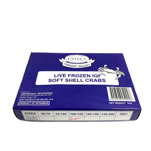 [SSC60UNI(I)] SOFT SHELL CRAB 50/70 UNI  1kg x 10pk/ctn