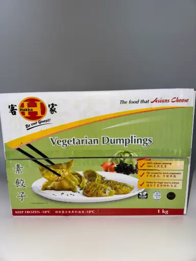 [HAKKAVEGGYOZA] HAKKA VEGETARIAN GYOZA 1KG x 6pk/ctn