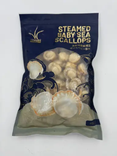 [SCALLOPCKDHANABI(I)] SCALLOP MEAT STEAMED HANABI 400g x 10pkt/ctn
